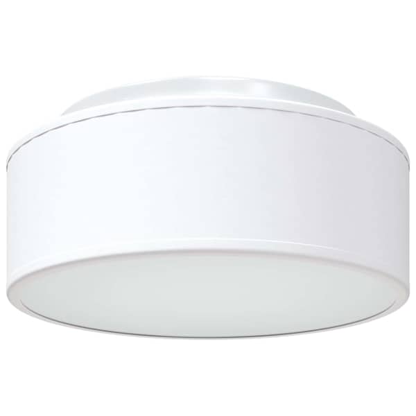 vidaXL Laelamp prožektoritega Valge 30 x 30 x 13,5 cm kangas