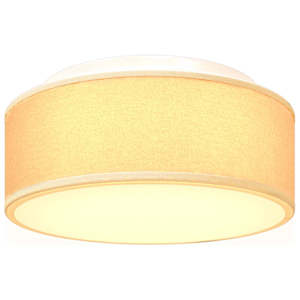 Stropní lampa s reflektory Bílá 30 x 30 x 13,5 cm textil - obrázek 10