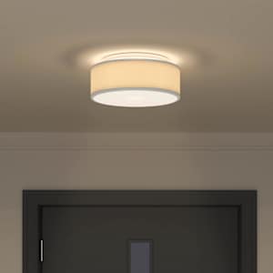 Stropní lampa s reflektory Šedá 30 x 30 x 13,5 cm textil - obrázek 4