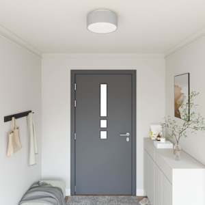 Stropna svetilka s središči Siva 30 x 30 x 13,5 cm blago