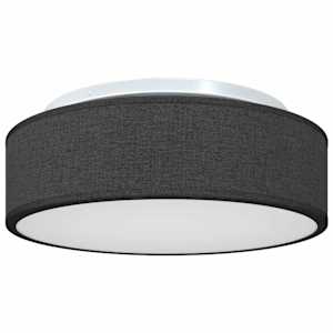 Stropní lampa s reflektory Černá 38 x 38 x 13,5 cm textil - obrázek 2