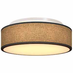 Stropní lampa s reflektory Černá 38 x 38 x 13,5 cm textil - obrázek 10