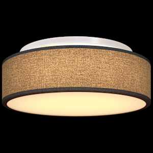 Stropní lampa s reflektory Černá 38 x 38 x 13,5 cm textil - obrázek 11