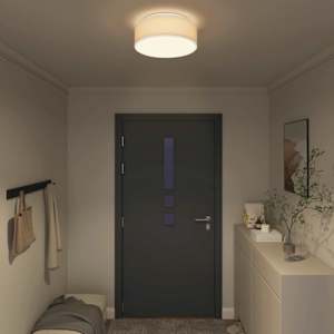 Stropní lampa s reflektory Bílá 38 x 38 x 13,5 cm textil - obrázek 3