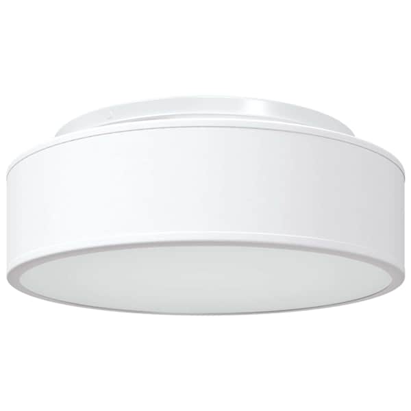 vidaXL Laelamp prožektoritega Valge 38 x 38 x 13,5 cm kangas