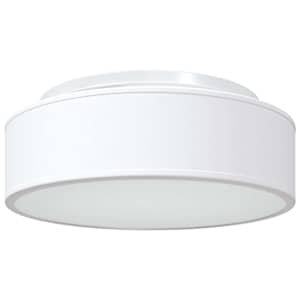 Stropní lampa s reflektory Bílá 38 x 38 x 13,5 cm textil - obrázek 2