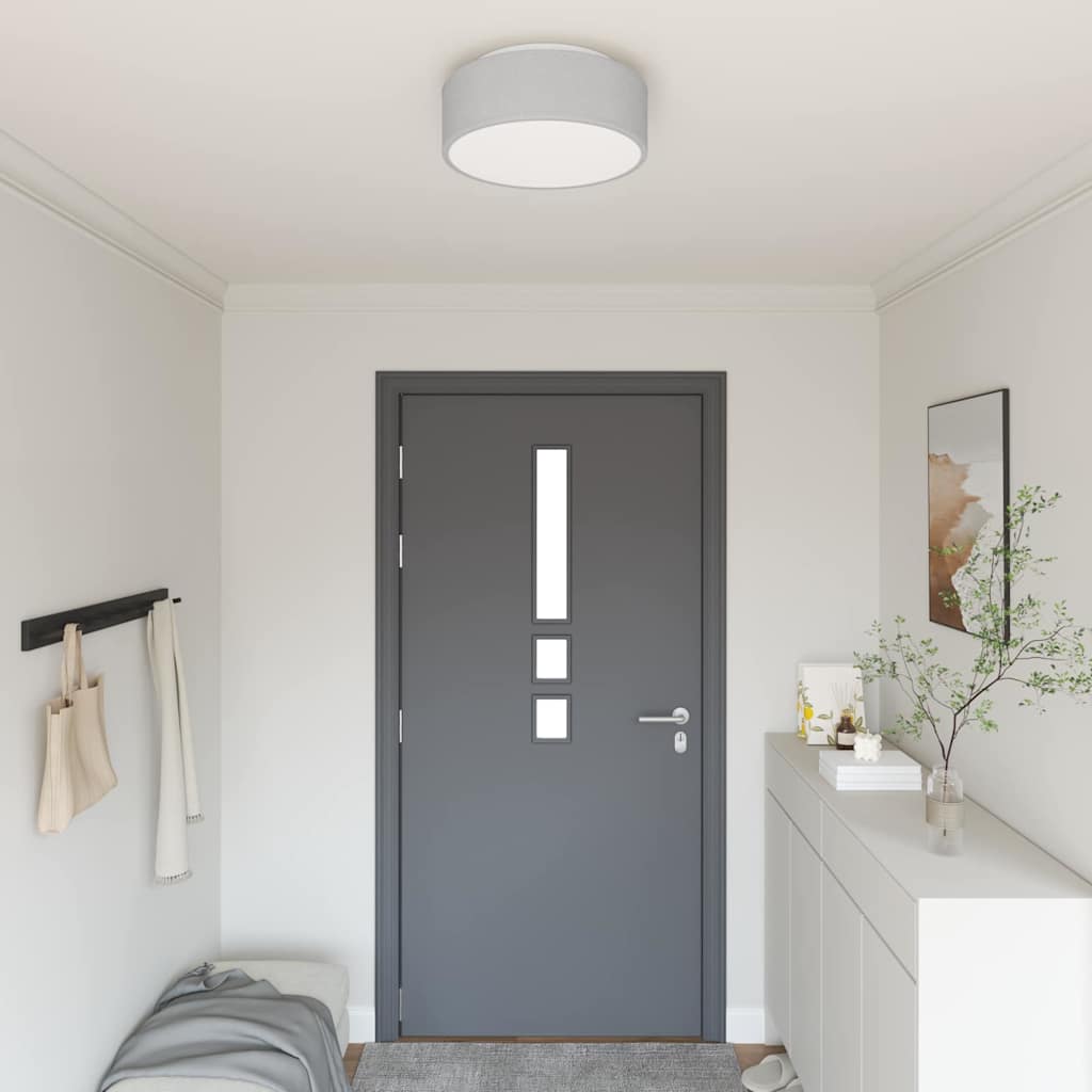 Loftlamper Flush Mount Grå Ø 38 cm Stof E27