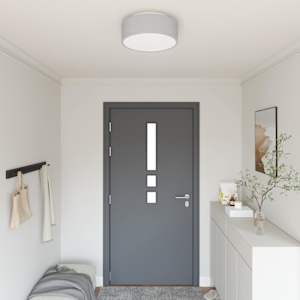 Stropna svetilka s središči Siva 38 x 38 x 13,5 cm blago