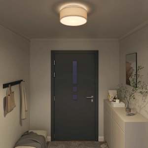 Stropní lampa s reflektory Taupe 38 x 38 x 13,5 cm textil - obrázek 3