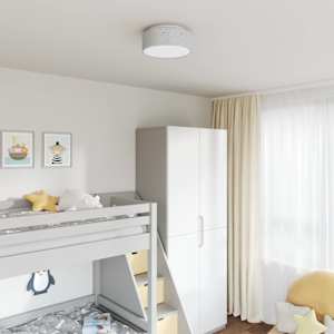 Stropna svetilka s središči Siva 30 x 30 x 13,5 cm blago