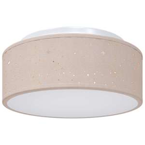 vidaXL Laelamp prožektoritega Pruunikashall 30 x 30 x 13,5 cm kangas