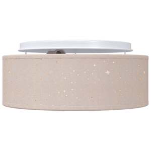 Stropní lampa s reflektory Taupe 30 x 30 x 13,5 cm textil - obrázek 5