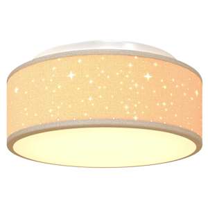 Stropní lampa s reflektory Taupe 30 x 30 x 13,5 cm textil - obrázek 10