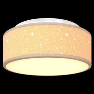 Stropní lampa s reflektory Taupe 30 x 30 x 13,5 cm textil - obrázek 11