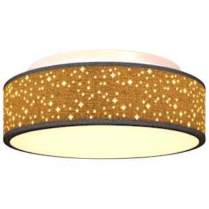 Stropní lampa s reflektory Černá 38 x 38 x 13,5 cm textil - obrázek 10