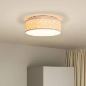 Stropní lampa s reflektory Šedá 38 x 38 x 13,5 cm textil - obrázek 4