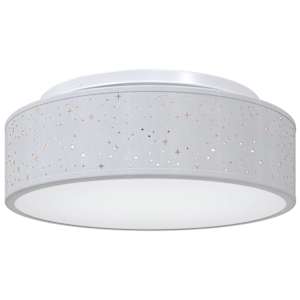 Stropní lampa s reflektory Šedá 38 x 38 x 13,5 cm textil - obrázek 2