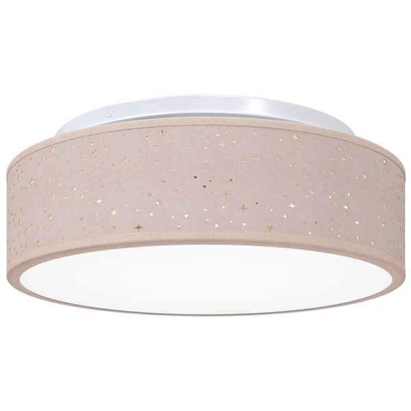 vidaXL Laelamp prožektoritega Pruunikashall 38 x 38 x 13,5 cm kangas
