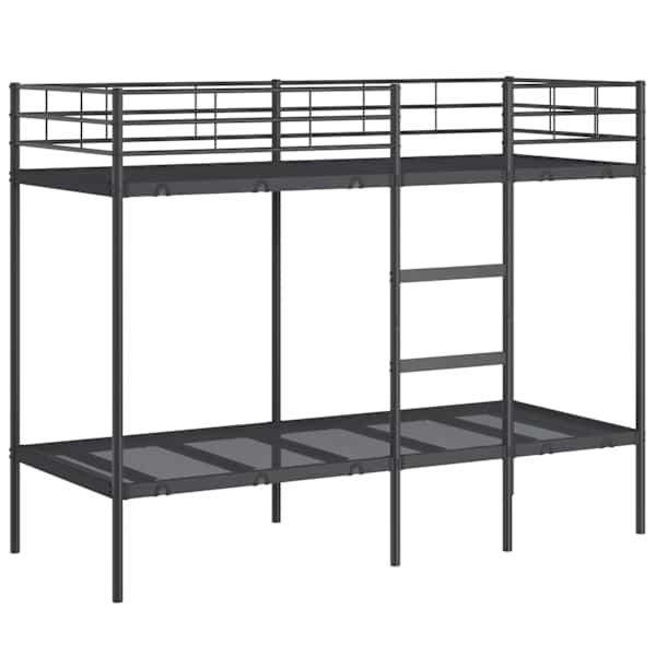 vidaXL narivoodi ilma madratsita Must 75x190 cm Teras