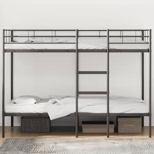 vidaXL Etagenbett ohne Matratze Schwarz 107x203 cm Stahl