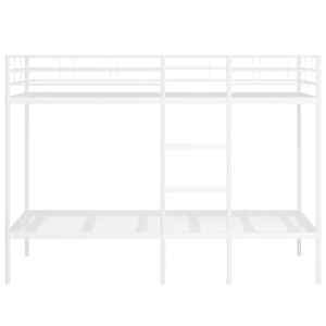 Patrová postel bez matrace bílá 107x203 cm ocel - obrázek 5