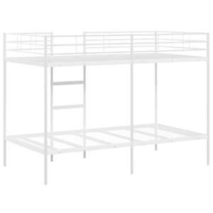 Patrová postel bez matrace bílá 107x203 cm ocel - obrázek 7