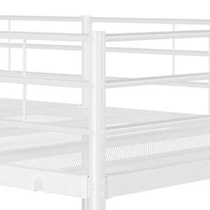 Patrová postel bez matrace bílá 107x203 cm ocel - obrázek 8