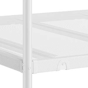 Patrová postel bez matrace bílá 107x203 cm ocel - obrázek 10