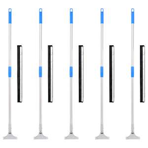 Stenice za tla 5 kosov 55x122,5 cm Jeklo in guma