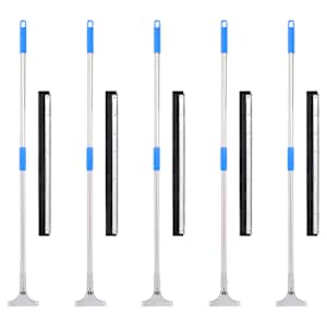Stenice za tla 5 kosov 60x122,5 cm Jeklo in guma