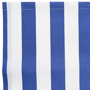Náhradní látka na markýzu Modrá a bílá 235 x 195 cm Polyester - obrázek 7