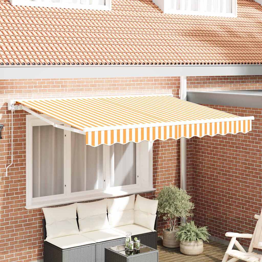 varikatuse asendusmaterjal 3.5x2 m raamile kollane ja valge