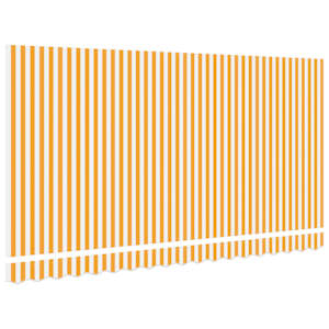 Náhradní látka na markýzu Žlutá a bílá 380 x 195 cm Polyester - obrázek 4
