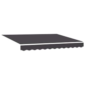 vidaXL Varikatuse asenduskangas Antratsiit 280 x 195 cm Pol&uuml;ester