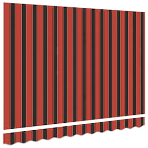 Náhradní látka na markýzu Oranžová a hnědá 330 x 195 cm - obrázek 4