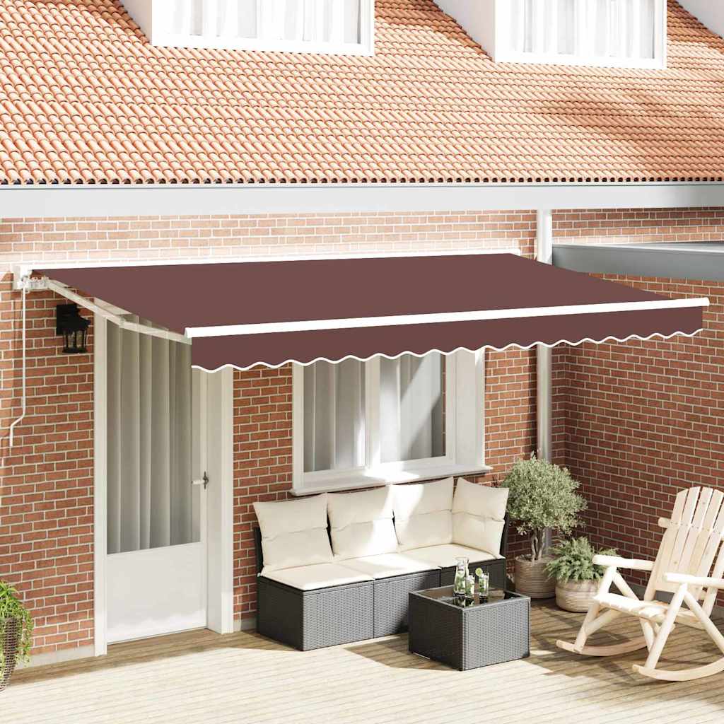 Varikatus Asenduskangas 4x2 m Raamile Pruun