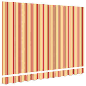 Náhradní látka na markýzu Žlutá a oranžová 2,5 x 2 m Polyester - obrázek 4
