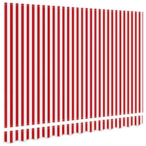 Náhradní látka na markýzu Červená a Bílá 235 x 195 cm Polyester - obrázek 4