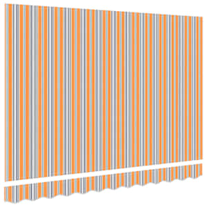 Náhradní látka na markýzu Vícebarevný 235 x 195 cm Polyester - obrázek 4
