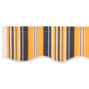 Náhradní látka na markýzu Oranžová a Černá 235 x 195 cm - obrázek 6