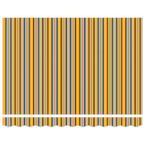 Náhradní látka na markýzu Oranžová a Černá 235 x 195 cm - obrázek 5