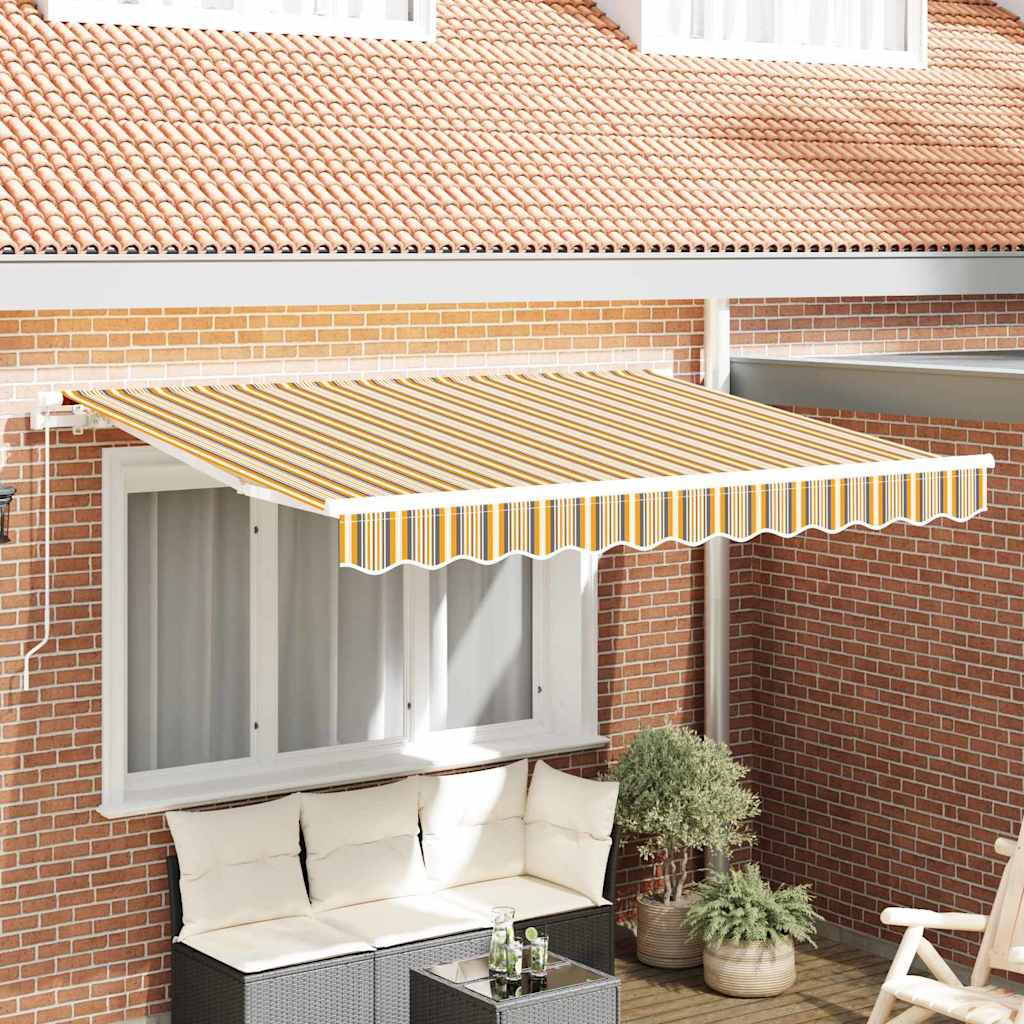 udvalg markisefabric til 3.5x2 m ramme med flerfarvet stribe