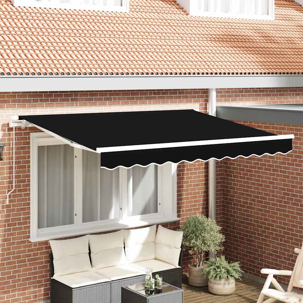 varikatuse vahetuskangas 3.5x2.5 m raami jaoks Must