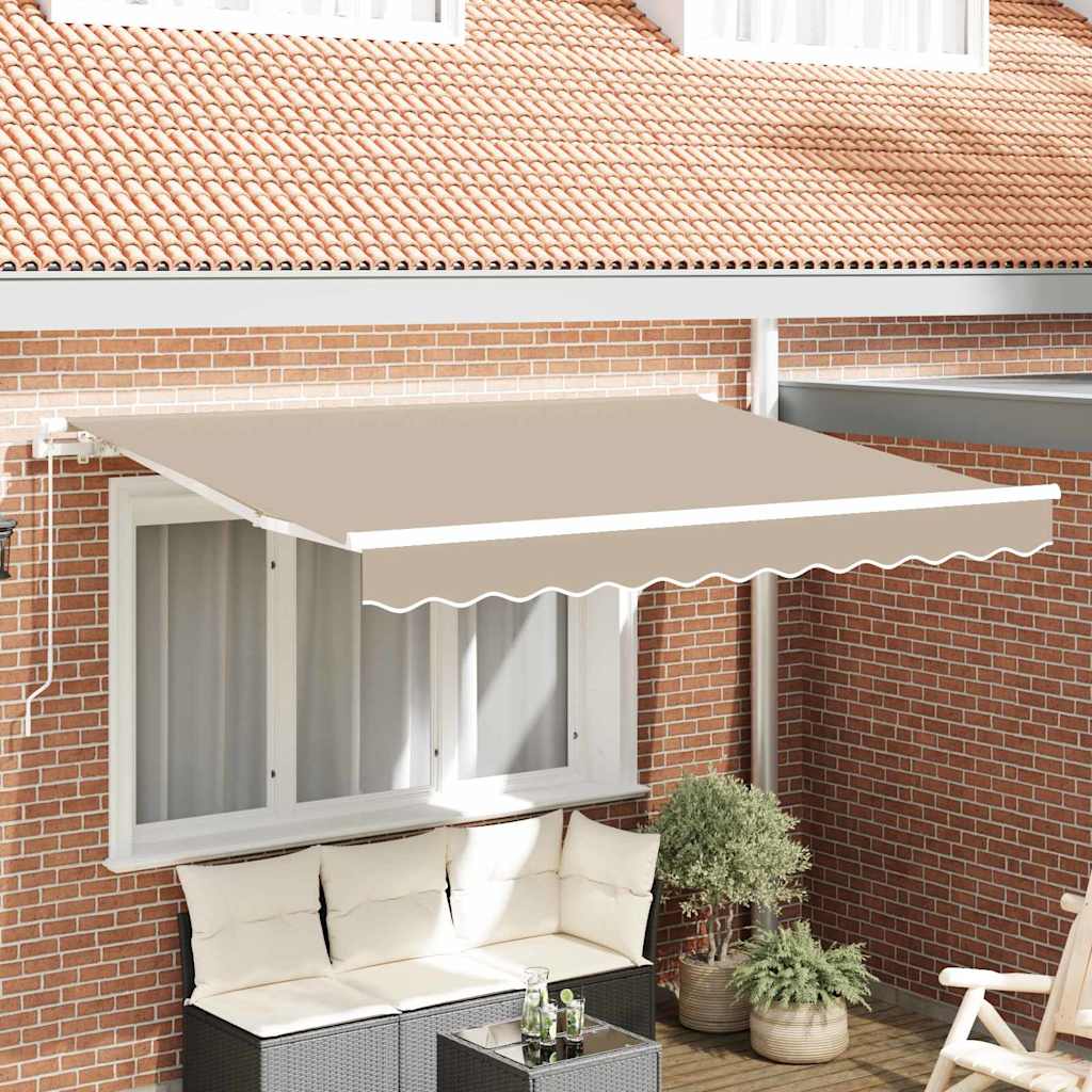 vidaXL Material de înlocuire pentru copertină Bej 350 x 200 cm Pânză