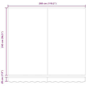 Náhradní látka na markýzu Béžová 280 x 245 cm Polyester - obrázek 9