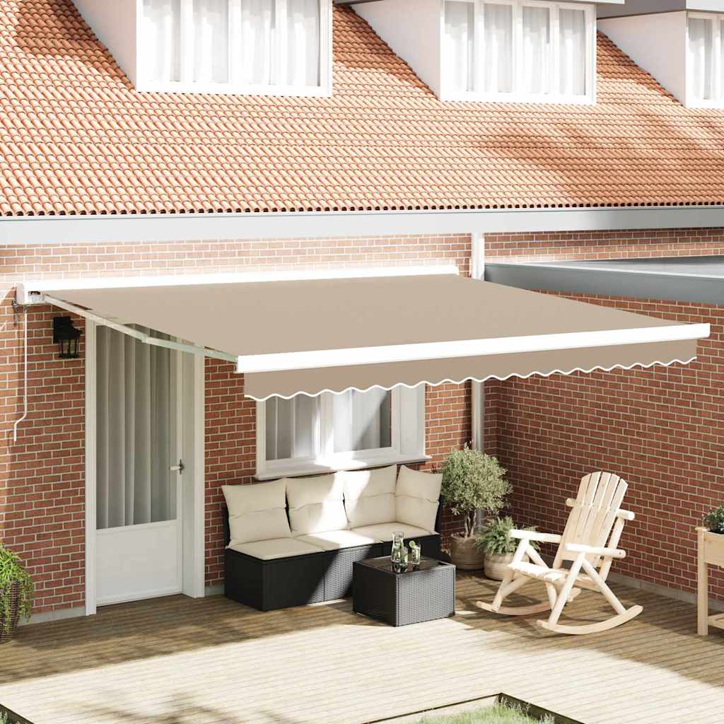 markiseerstatningstextil til 4x3.5 m ramme i beige