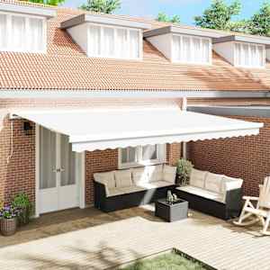 Nadomestno platno za tendo Bela 5 x 3 m Poliester