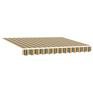 vidaXL Varikatuse asenduskangas Roheline ja Kollane 280 x 245 cm