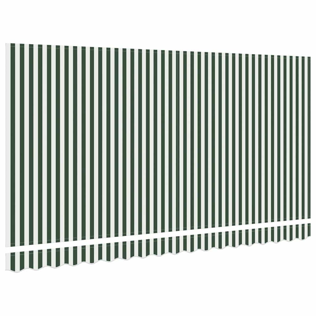 Vervangingsdoek voor zonnescherm Groen en Wit 380 x 195 cm image 4