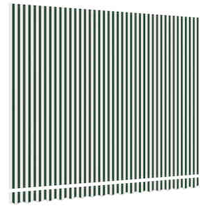 Náhradní látka na markýzu Zelená a bílá 380 x 295 cm Polyester - obrázek 4